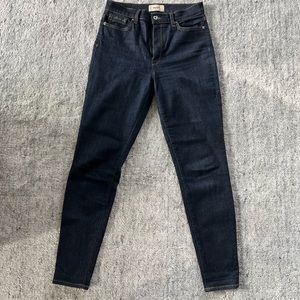 Baldwin Denim Ultra High Rise Dark Wash Jean
